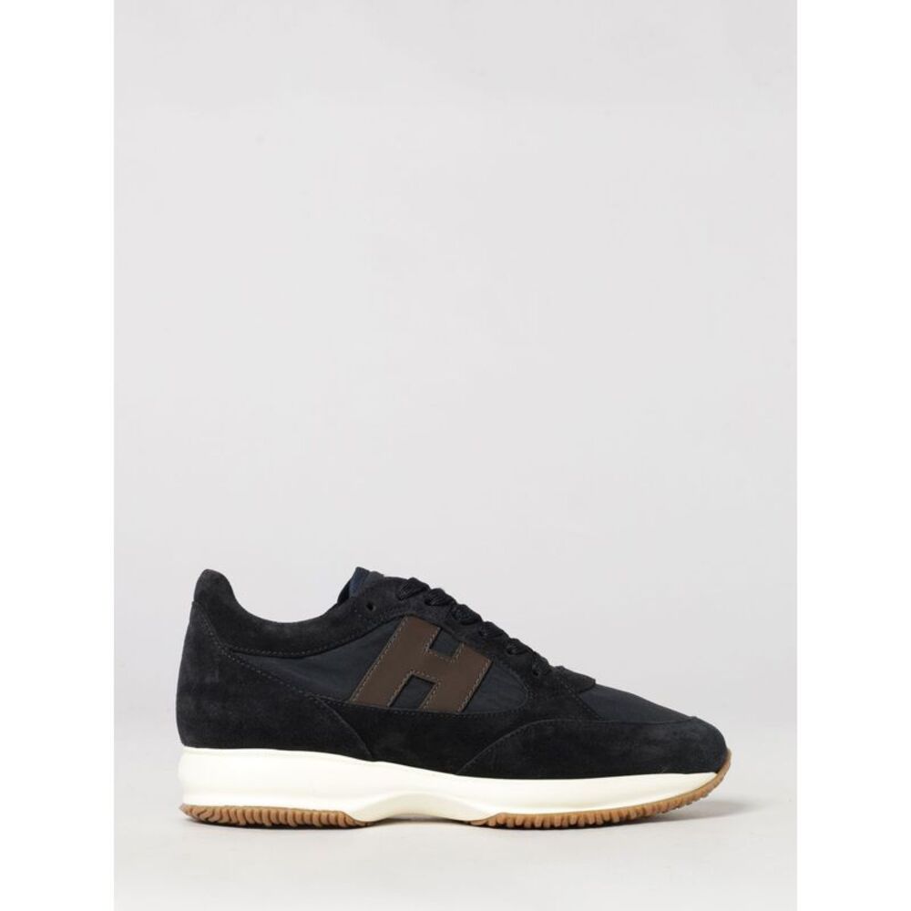 Hogan Men H580 Suede And Mesh Sneakers Hogan With Side H Logo